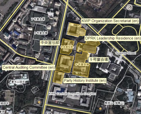 WikiMapiaで見た平壌刑務所のあった場所 WikiMapiaで見た平壌刑務所のあった場所