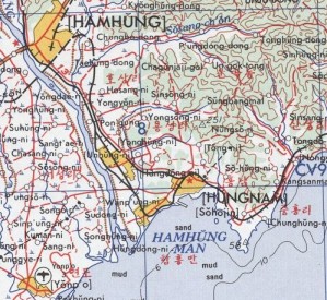 1953年発行の米陸軍作成地図 1953年発行の米陸軍作成地図