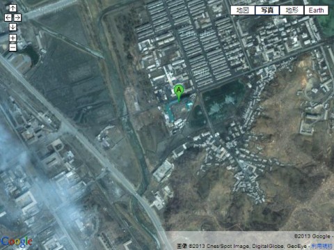 GoogleMapで見た興徳里(フンドグニー)特別労務者収容所跡 GoogleMapで見た興徳里(フンドグニー)特別労務者収容所跡