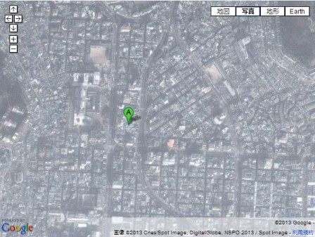 GoogleMapで見た慶尚南道道庁跡地/富民洞 GoogleMapで見た慶尚南道道庁跡地/富民洞