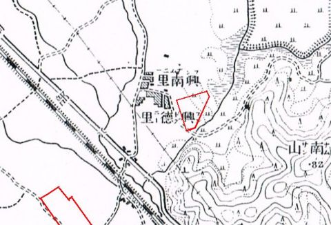 同地図の「興徳里(フンドクニ)」ズームアップ(クリックで拡大表示) 同地図の「興徳里(フンドクニ)」ズームアップ