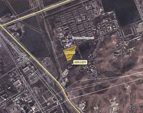 マーキングされていた現在の「興南収容所」(クリックで拡大表示) マーキングされていた現在の「興南収容所」