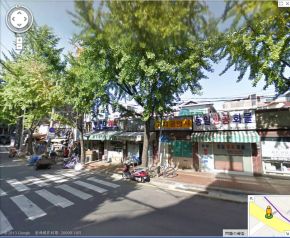 ストリートビューで見た付近のようす ストリートビューで見た付近のようす