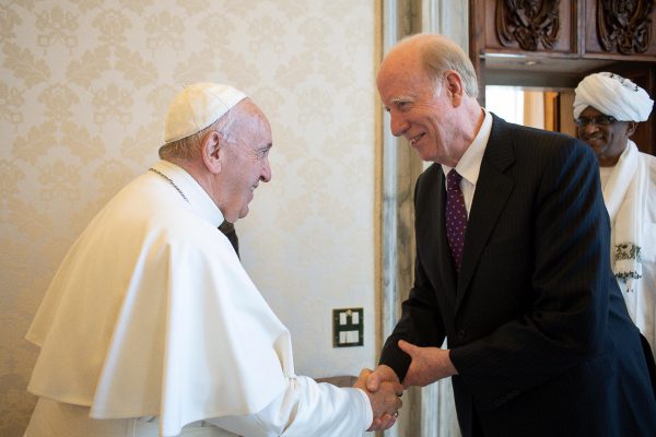 ウォルシュUPF会長とローマ教皇